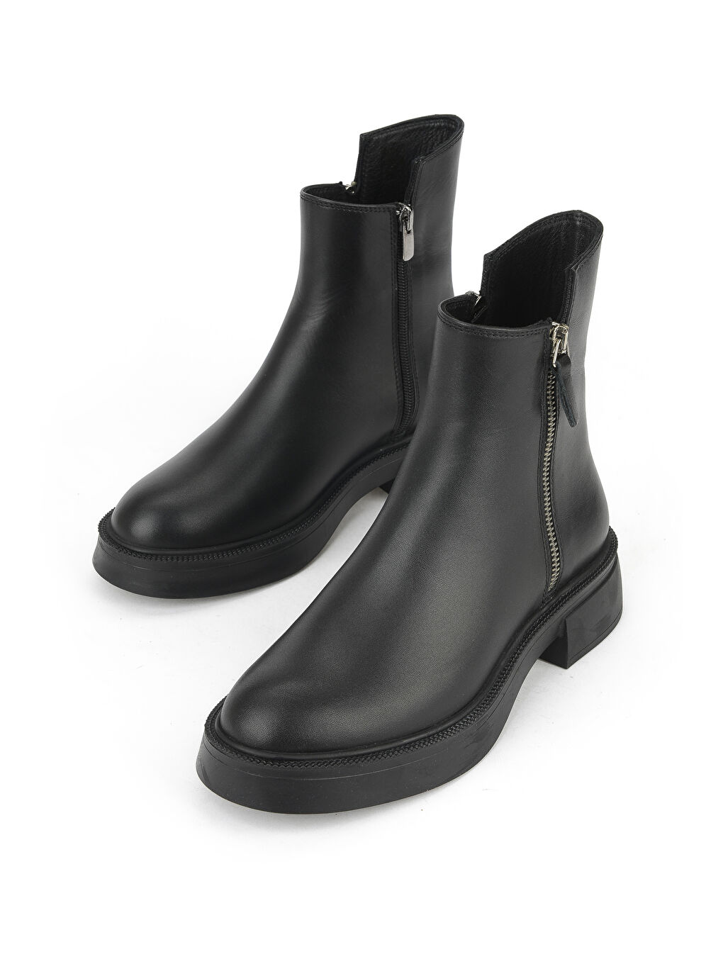 Kadın Hakiki Deri Bot 153359Z343 Siyah-4