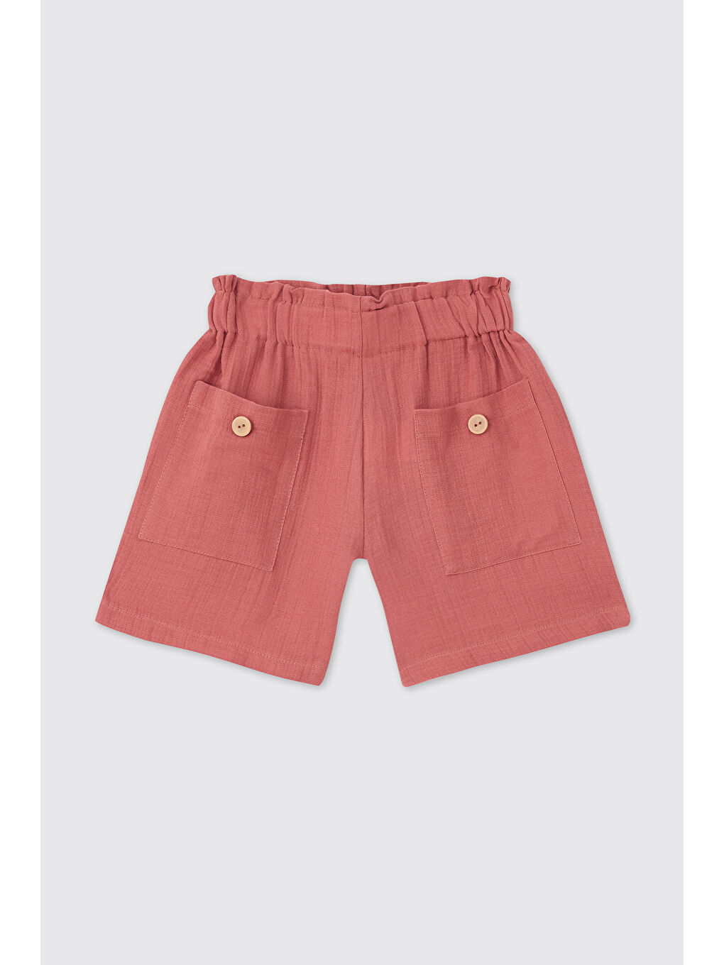 Kahverengi Kız Çocuk Kiremit Şort