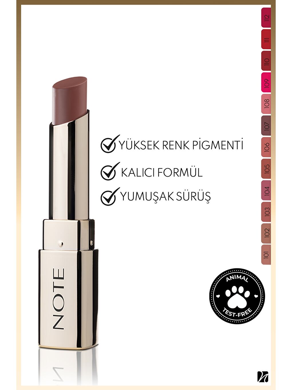 Iconic Matte Lipstick Kalıcı Mat Ruj 107 Idol - Kahverengi-1