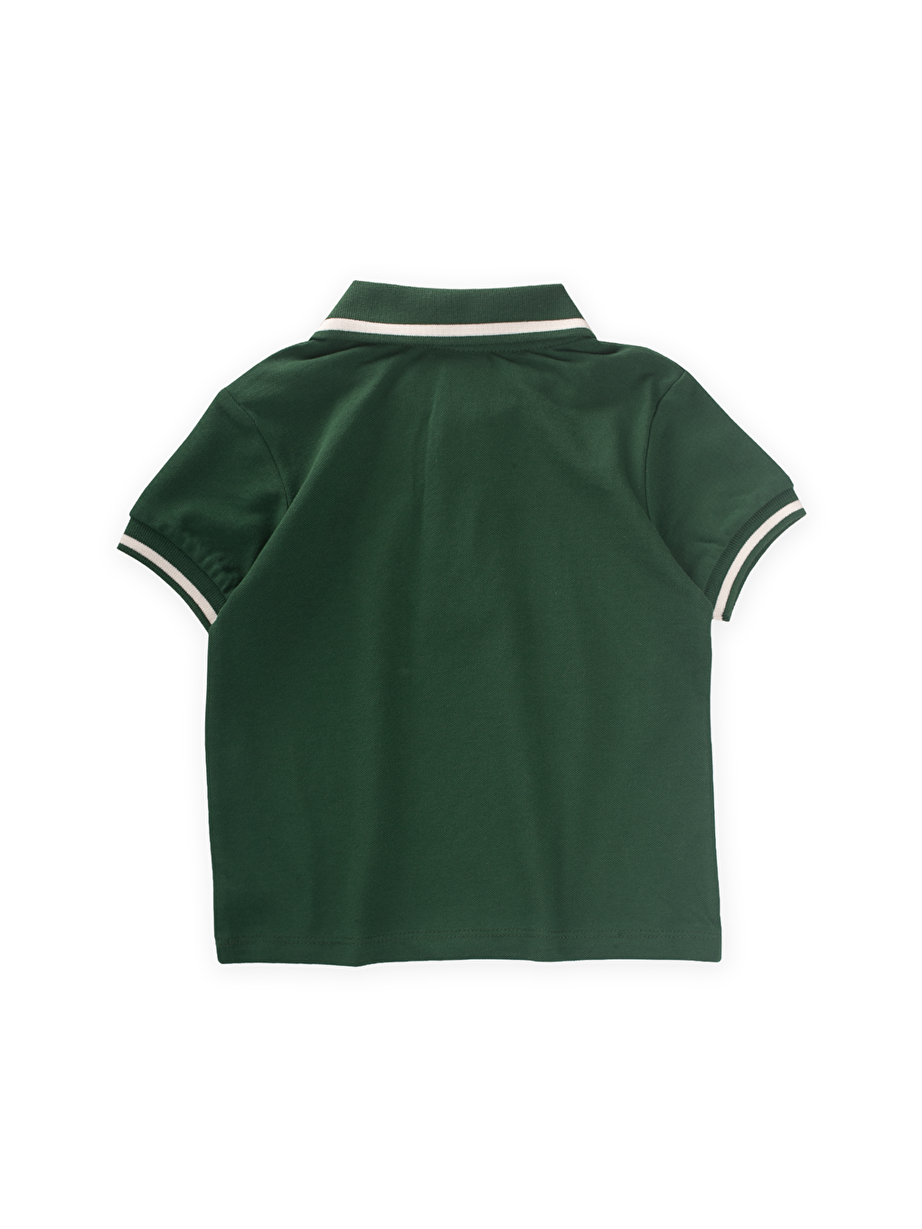Haki Erkek Çocuk Polo Yaka Nakışlı Tişört-1