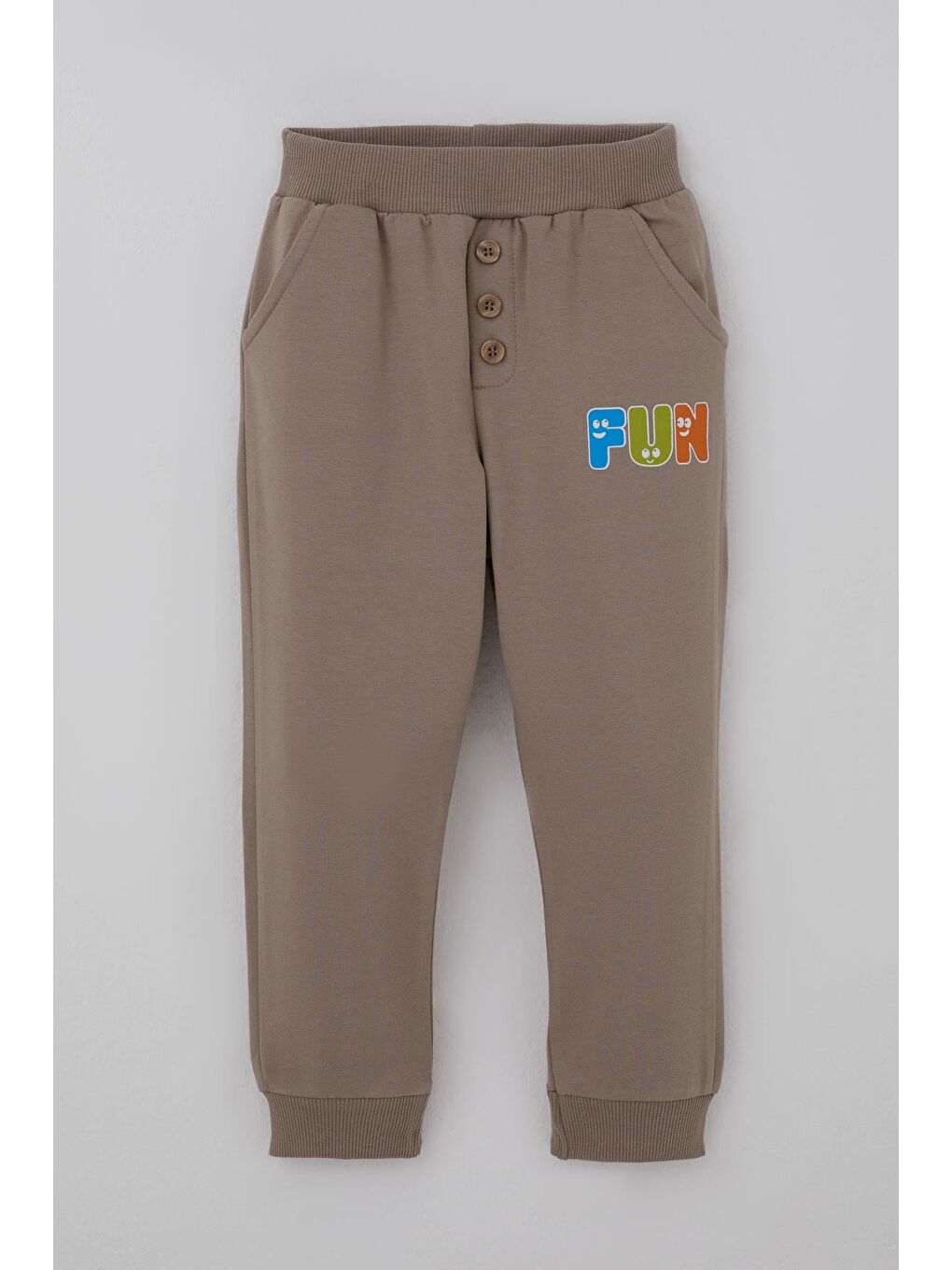 Bej Erkek Çocuk Eşofman Takımı Eğlence Temalı Zebra Macerası Taş (1.5-5 Yaş)-2