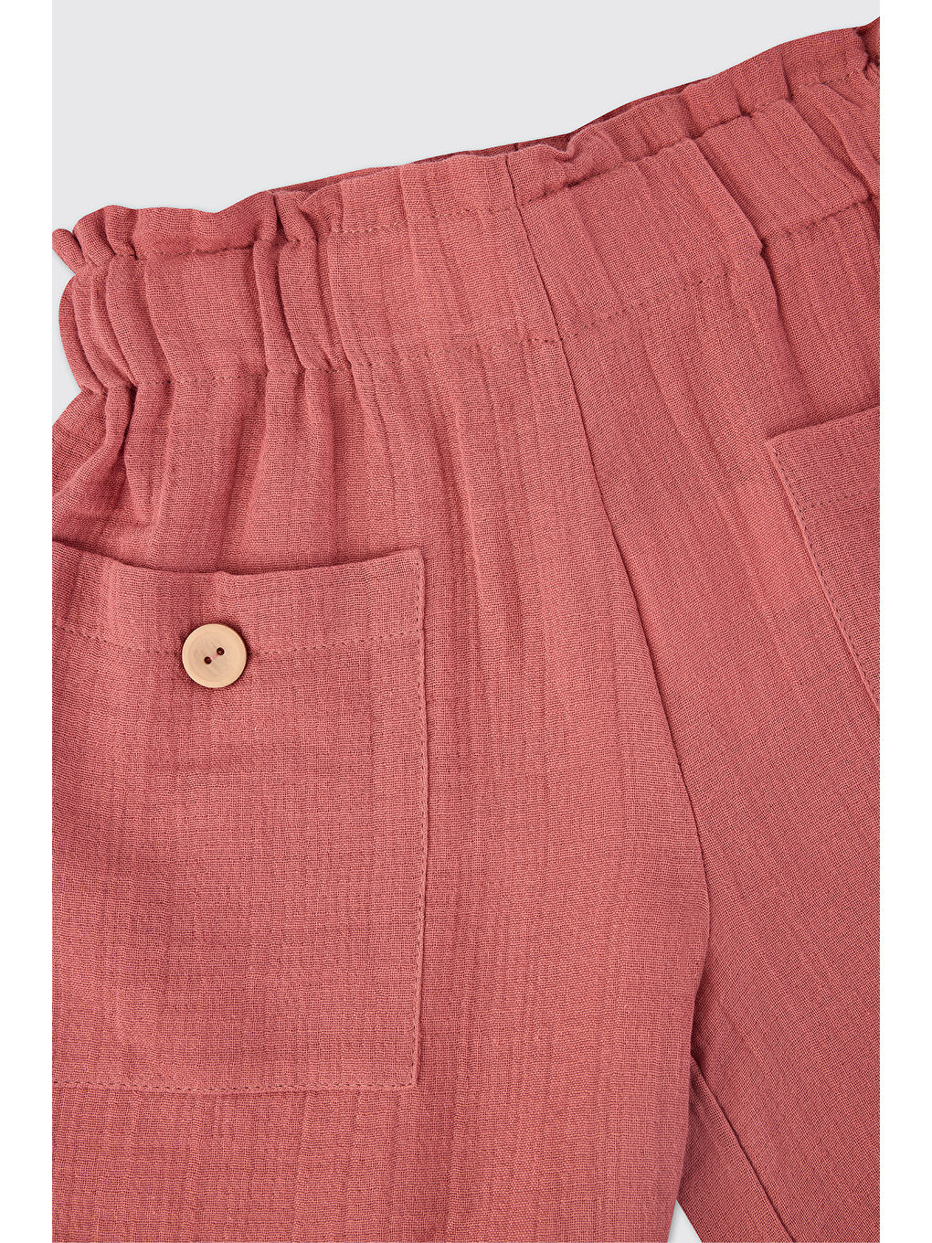 Kahverengi Kız Çocuk Kiremit Şort-2