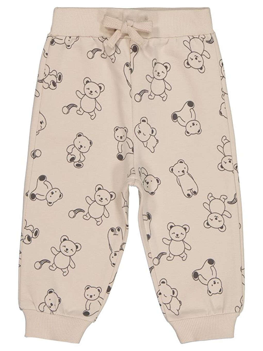 Bej Baby Kontür Ayı Empirme 6-18 Ay Eşofman Altı