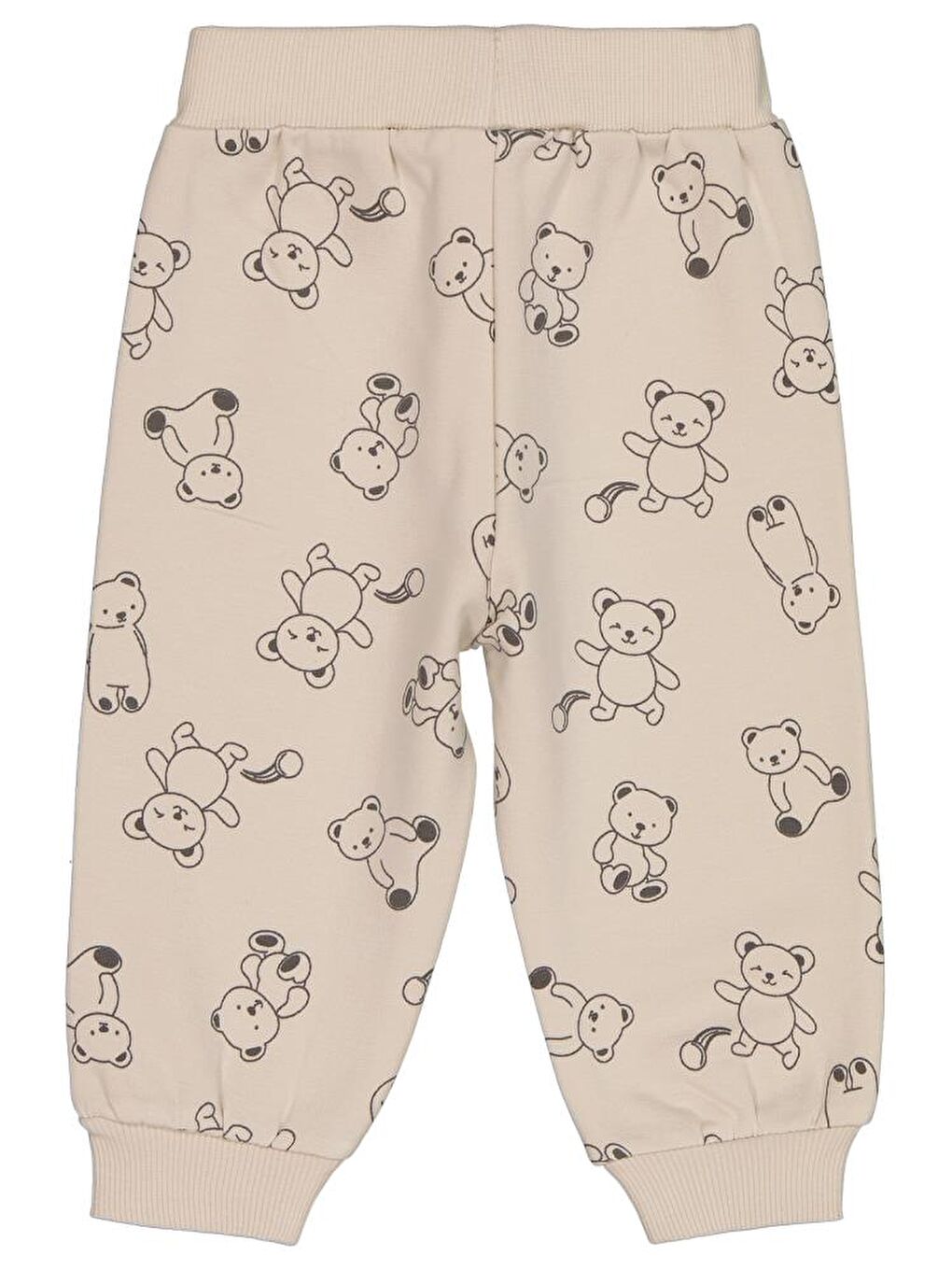 Bej Baby Kontür Ayı Empirme 6-18 Ay Eşofman Altı-1