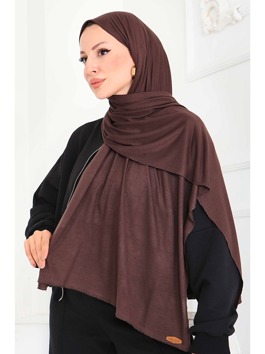 Kahverengi Penye Şal Kahve - 27854-KAHVE