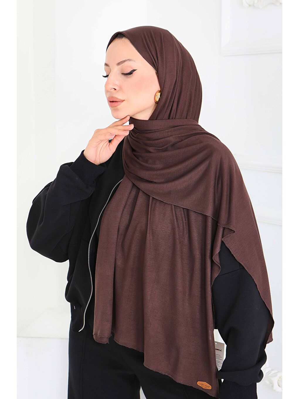 Kahverengi Penye Şal Kahve - 27854-KAHVE-2