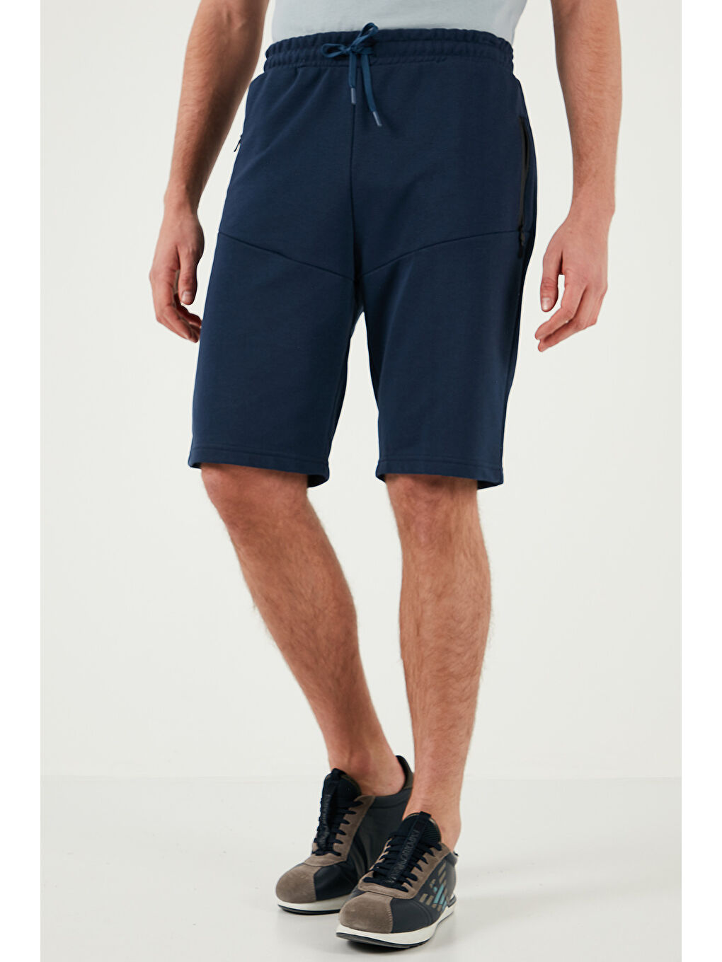 İndigo Belden Bağlamalı Pamuklu Cepli Regular Fit Erkek Short 5908047-2