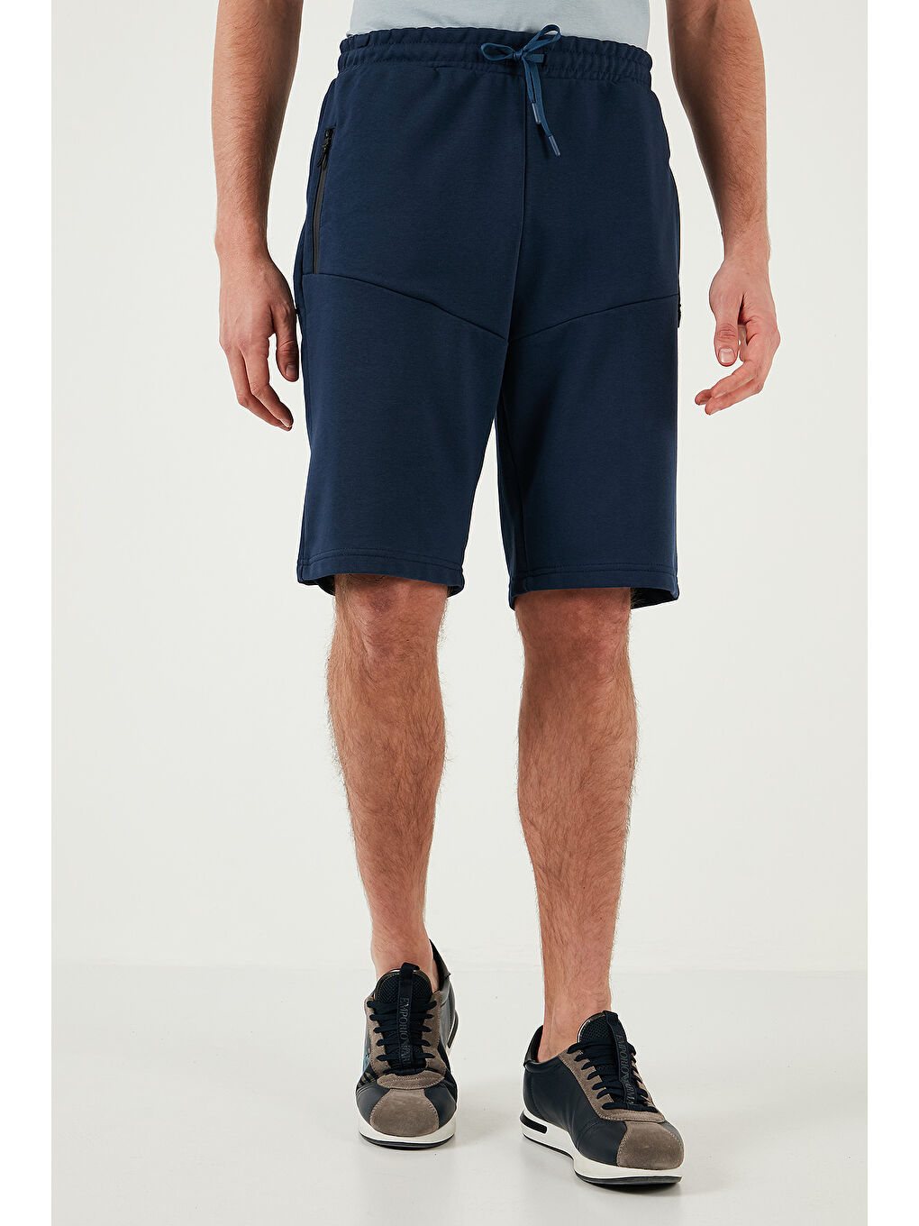 İndigo Belden Bağlamalı Pamuklu Cepli Regular Fit Erkek Short 5908047-3