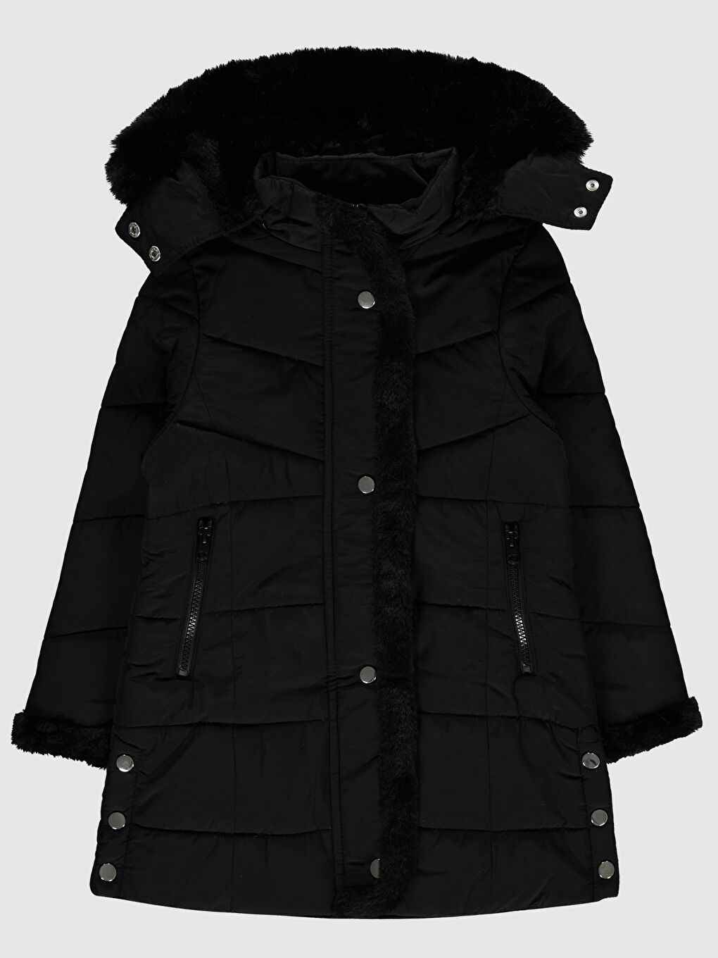 Girls Kız Çocuk 6-9 Yaş Mont Siyah