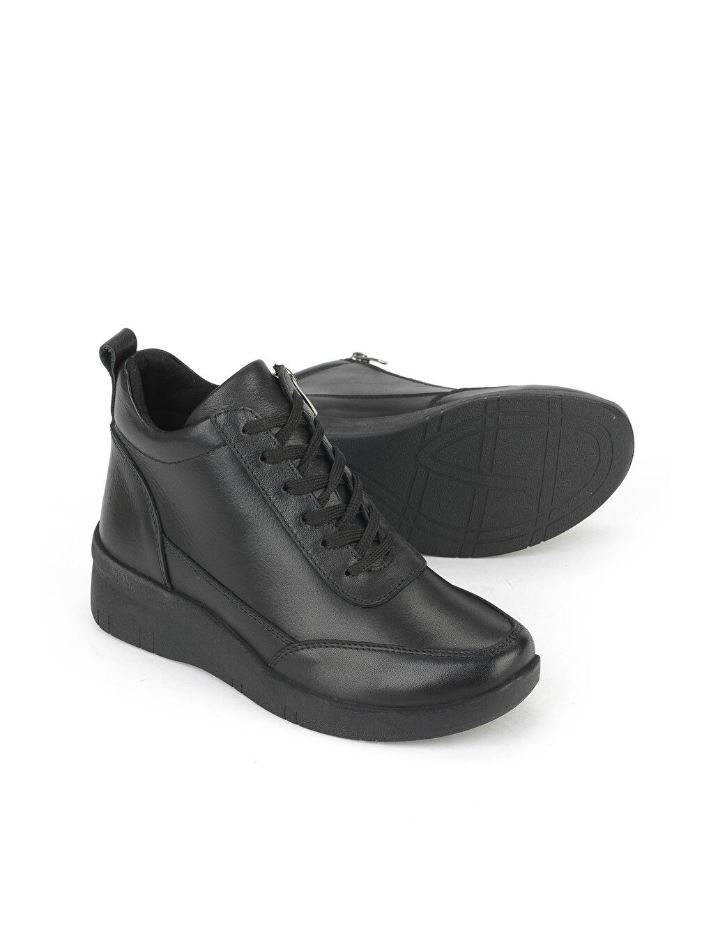 Kadın Hakiki Deri Bot 153359Z375 Siyah-3