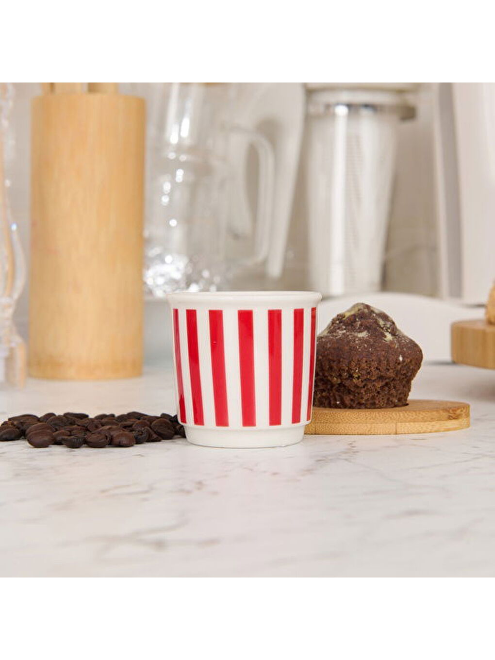 Kitchen Have Fun Espresso Fincanı - Kırmızı - 80 ml-2