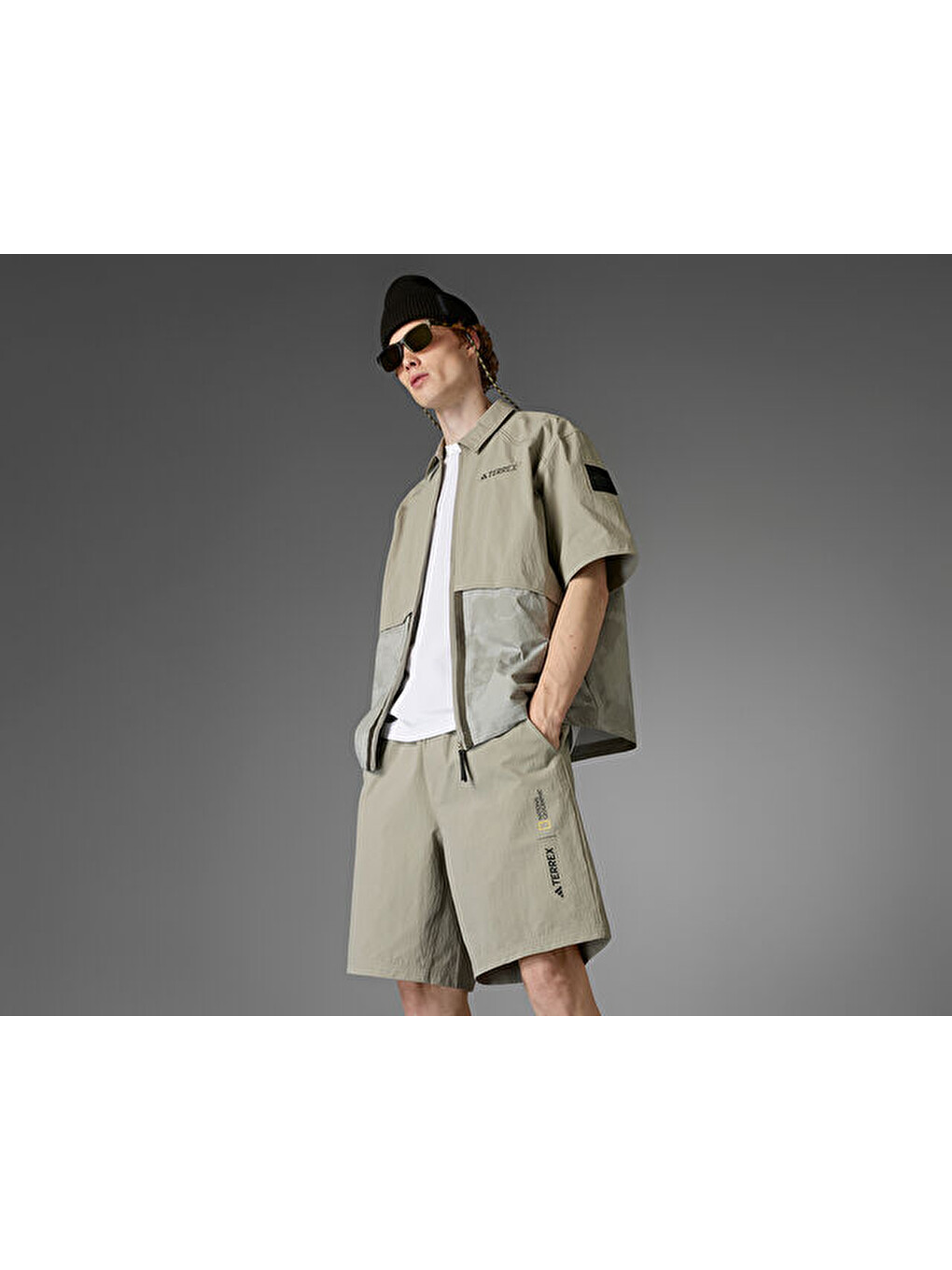 Ng W.r Shorts Erkek Outdoor Koşu Şort Jd5844 Bej-4