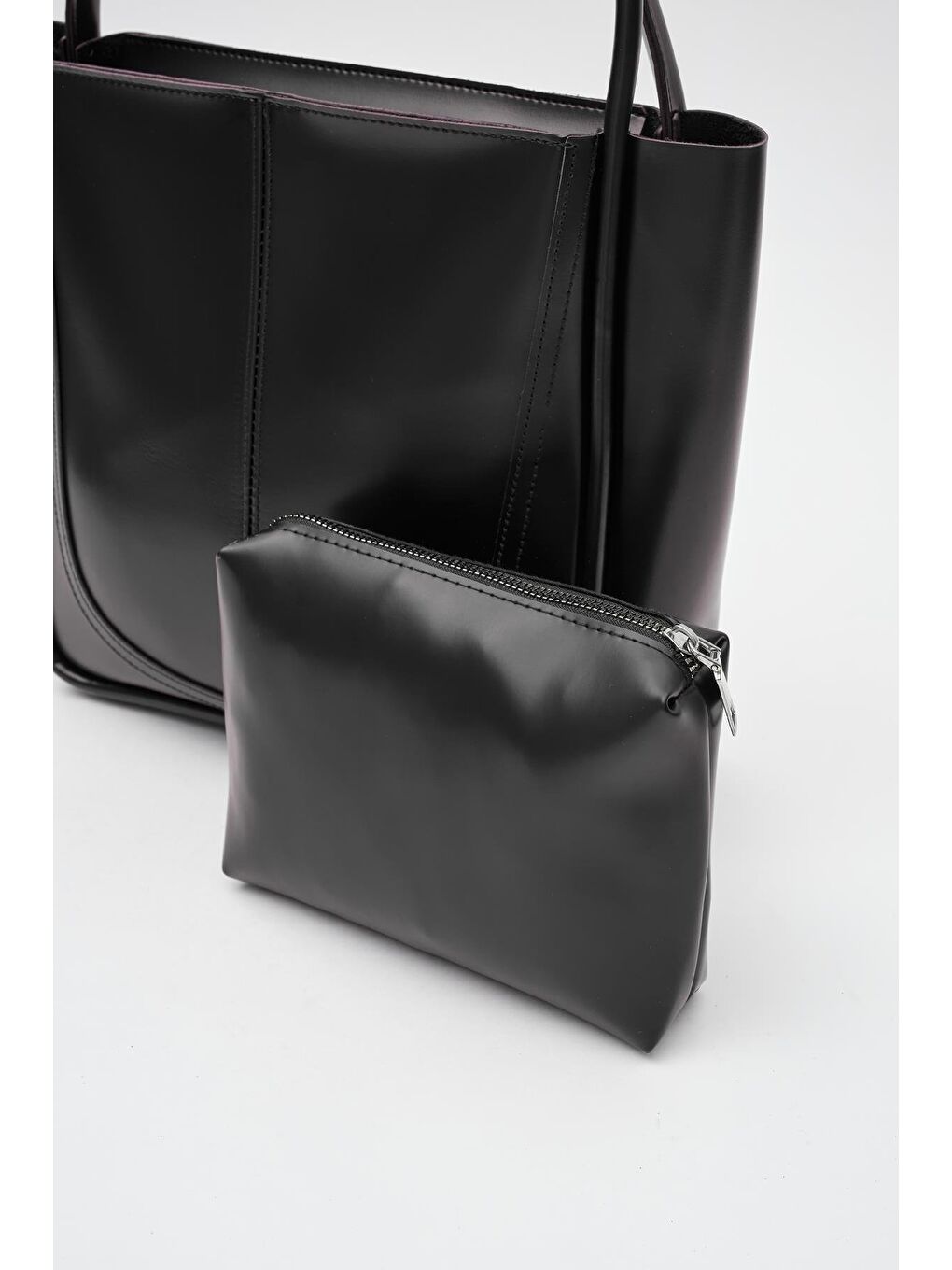 Moscow Çift Askılı Omuz Çantası Siyah-4