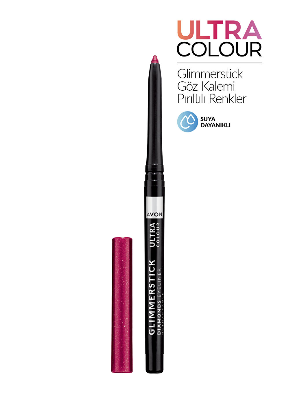 AVON Glimmersticks Pırıltılı Asansörlü Suya Dayanıklı Göz Kalemi Pink Coral - 1