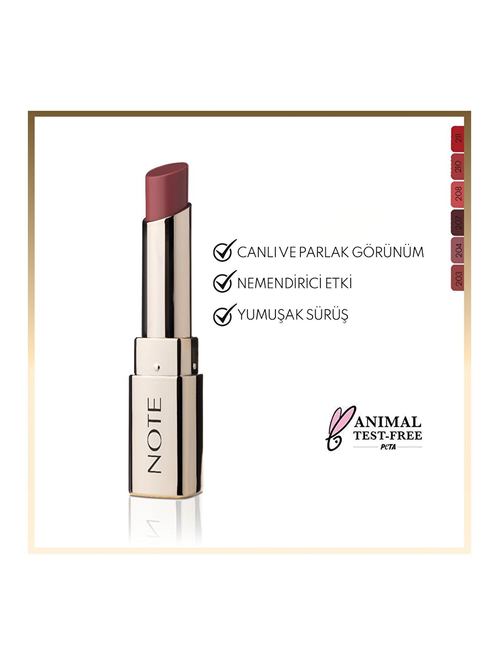 Iconic Sheer Lipstick Nemlendirici Parlak Ruj 204 Ruler - Pembe-1