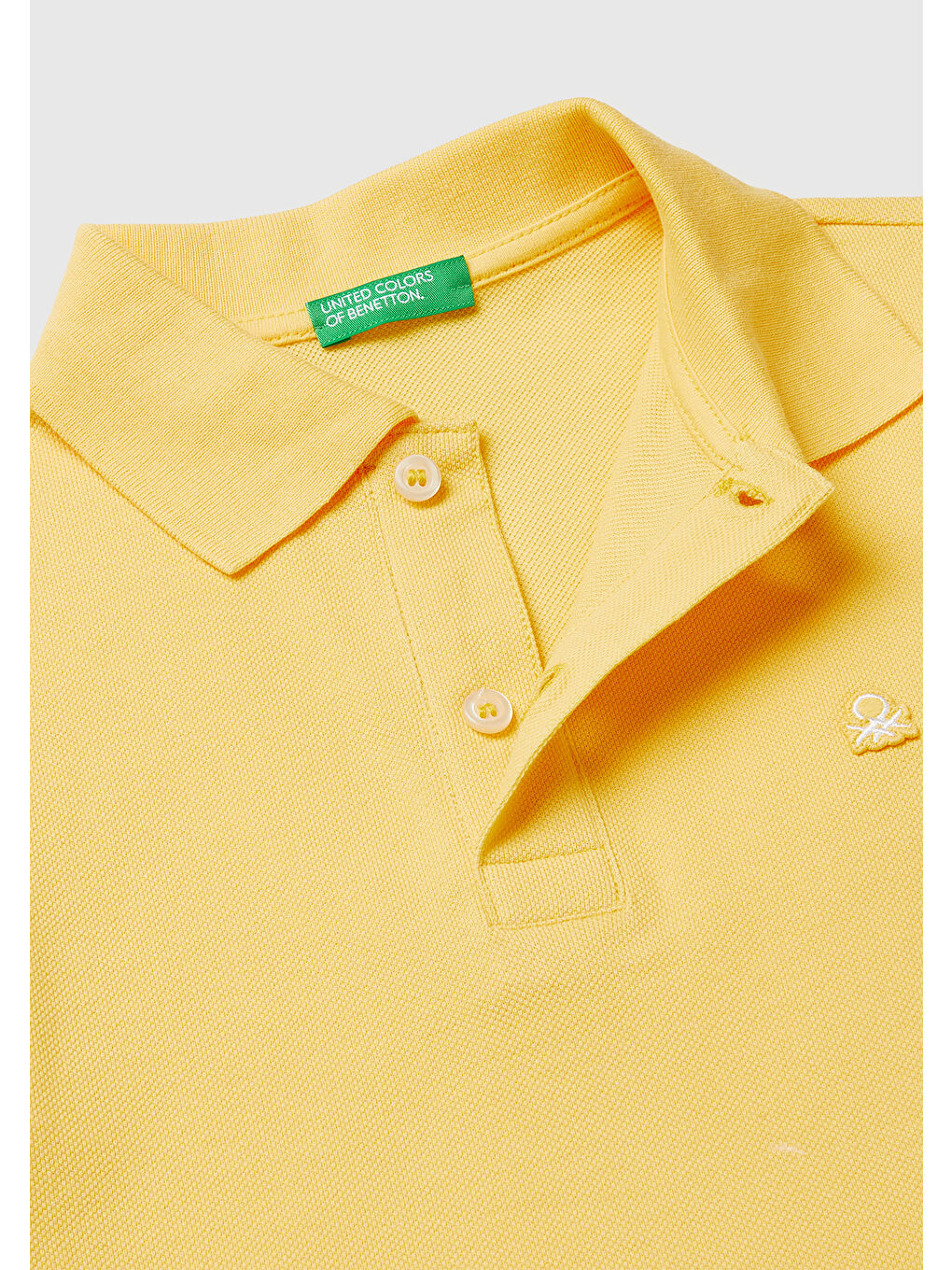 Erkek Çocuk Sarı Logolu Pike Polo T-Shirt-2