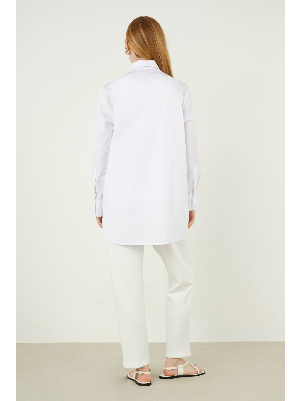 Scuba Pantolon Kırık Beyaz-2