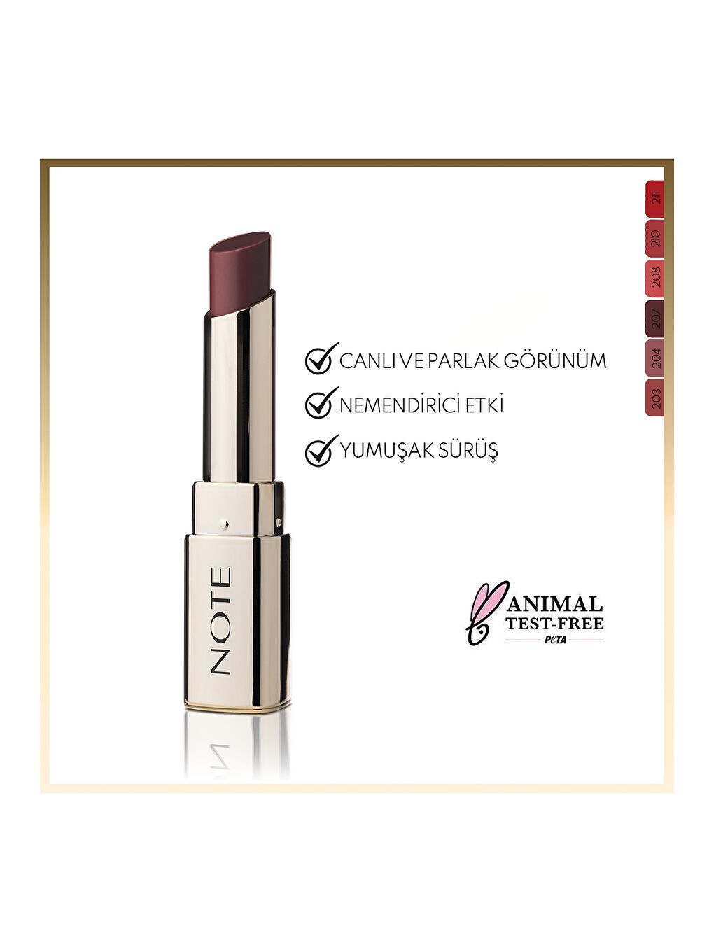 Iconic Sheer Lipstick Nemlendirici Parlak Ruj 207 Idol - Kahverengi-1