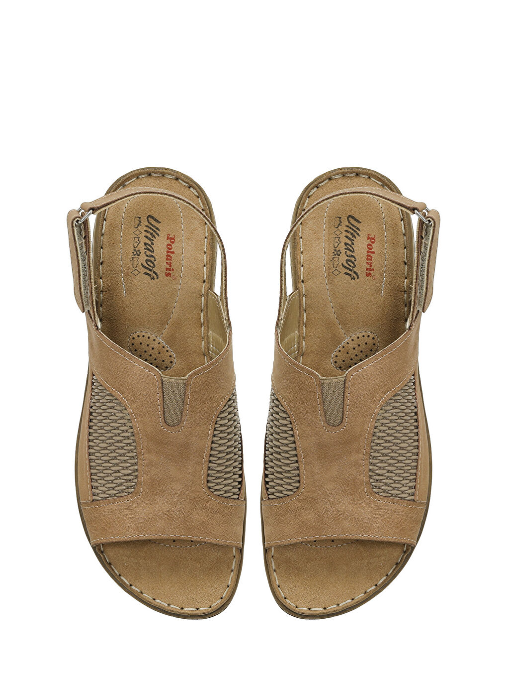 Kahverengi 166968.Z5FX Taba Kadın Düz Sandalet-3