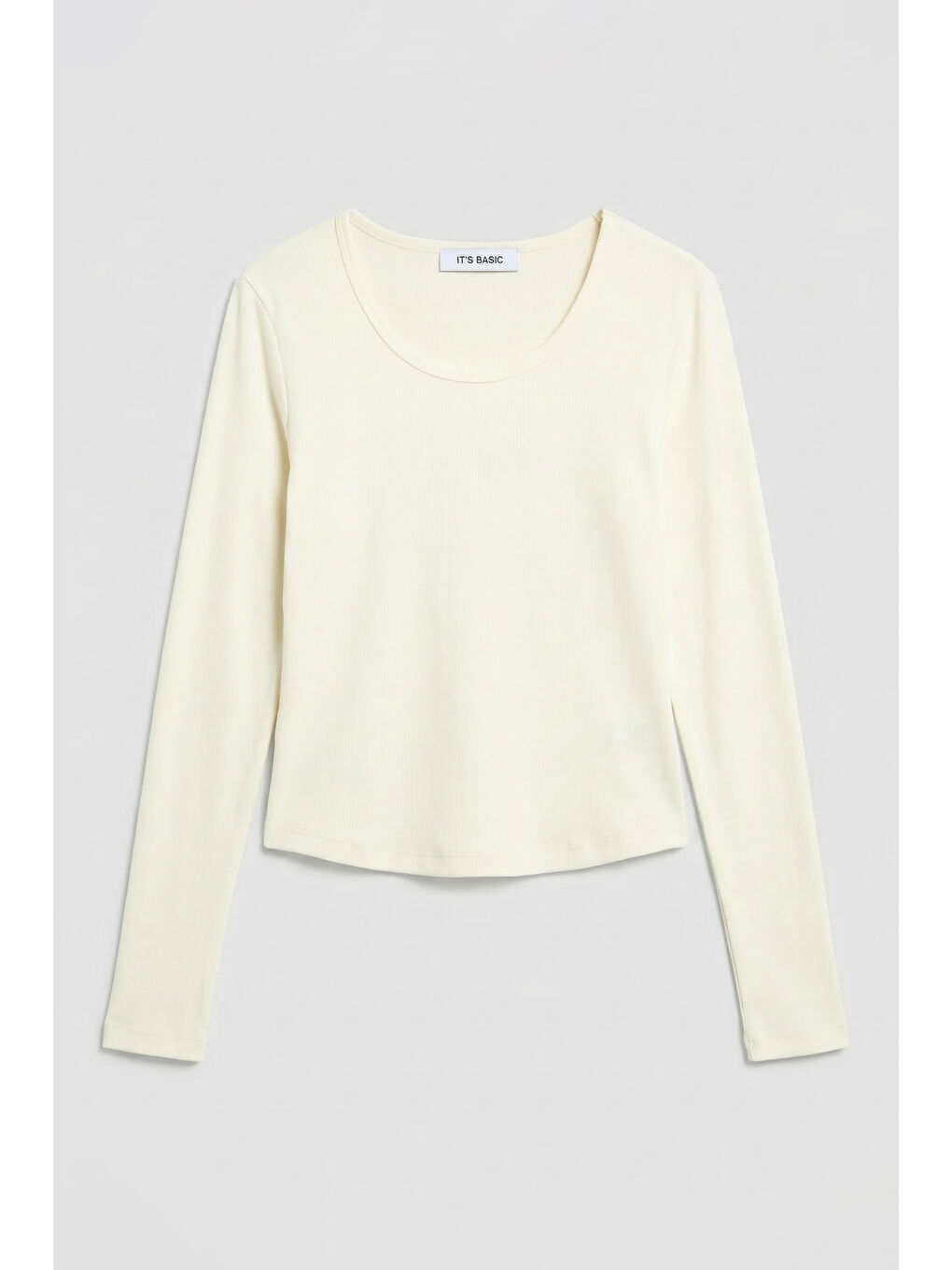 Kadın Ekru w5 %100 Organik Pamuk Esnek Rahat Kesim Bluz-1