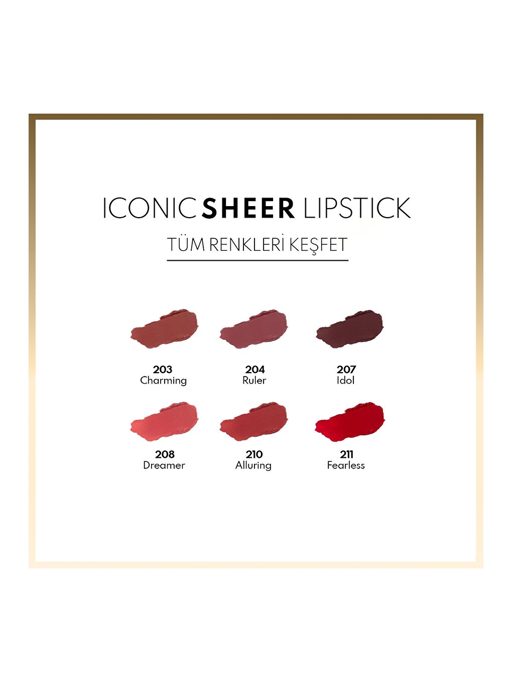 Iconic Sheer Lipstick Nemlendirici Parlak Ruj 207 Idol - Kahverengi-2