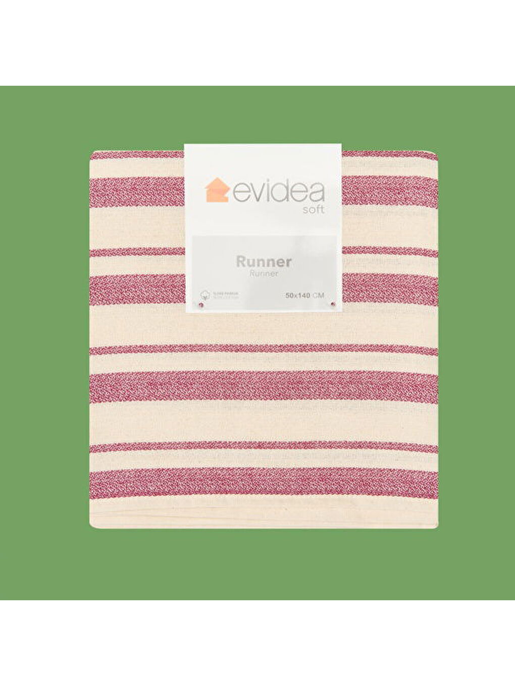 Soft Alno Runner - Ekru / Mürdüm - 50x140 cm-2