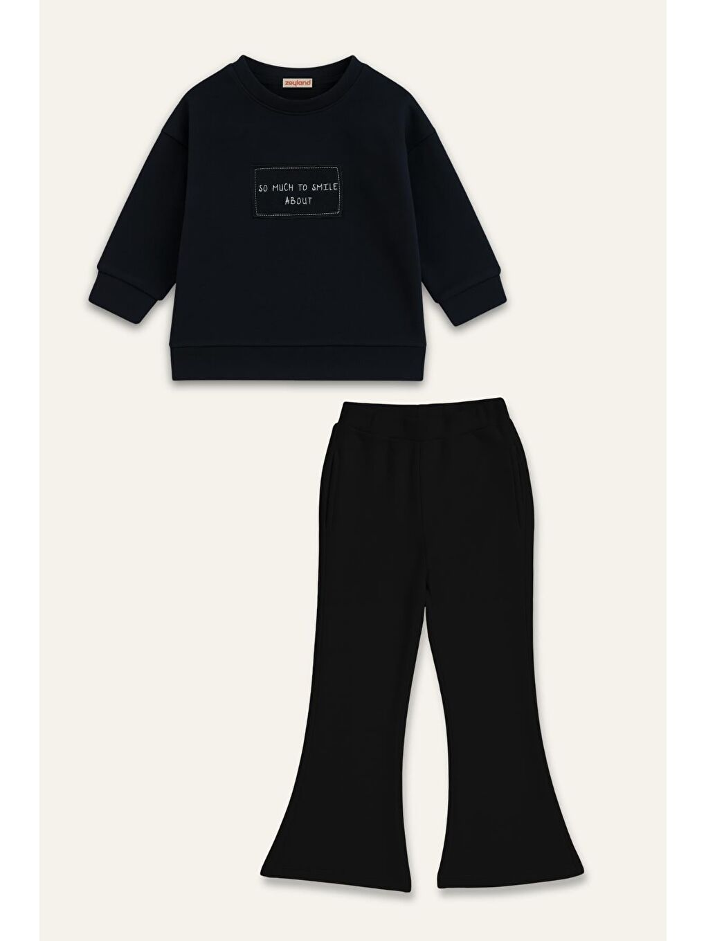 Kız Çocuk Yumoş İkili Takım - Siyah