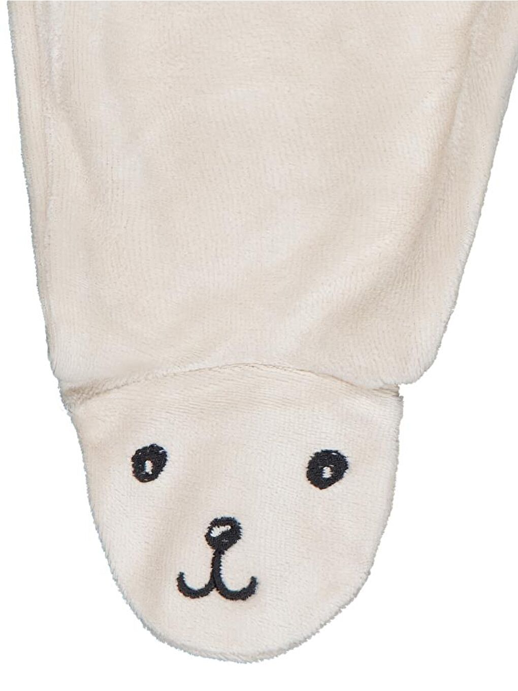 Bej Baby Adventure Awaıts Nakışlı 1-9 Ay Tek Alt Bebe-1