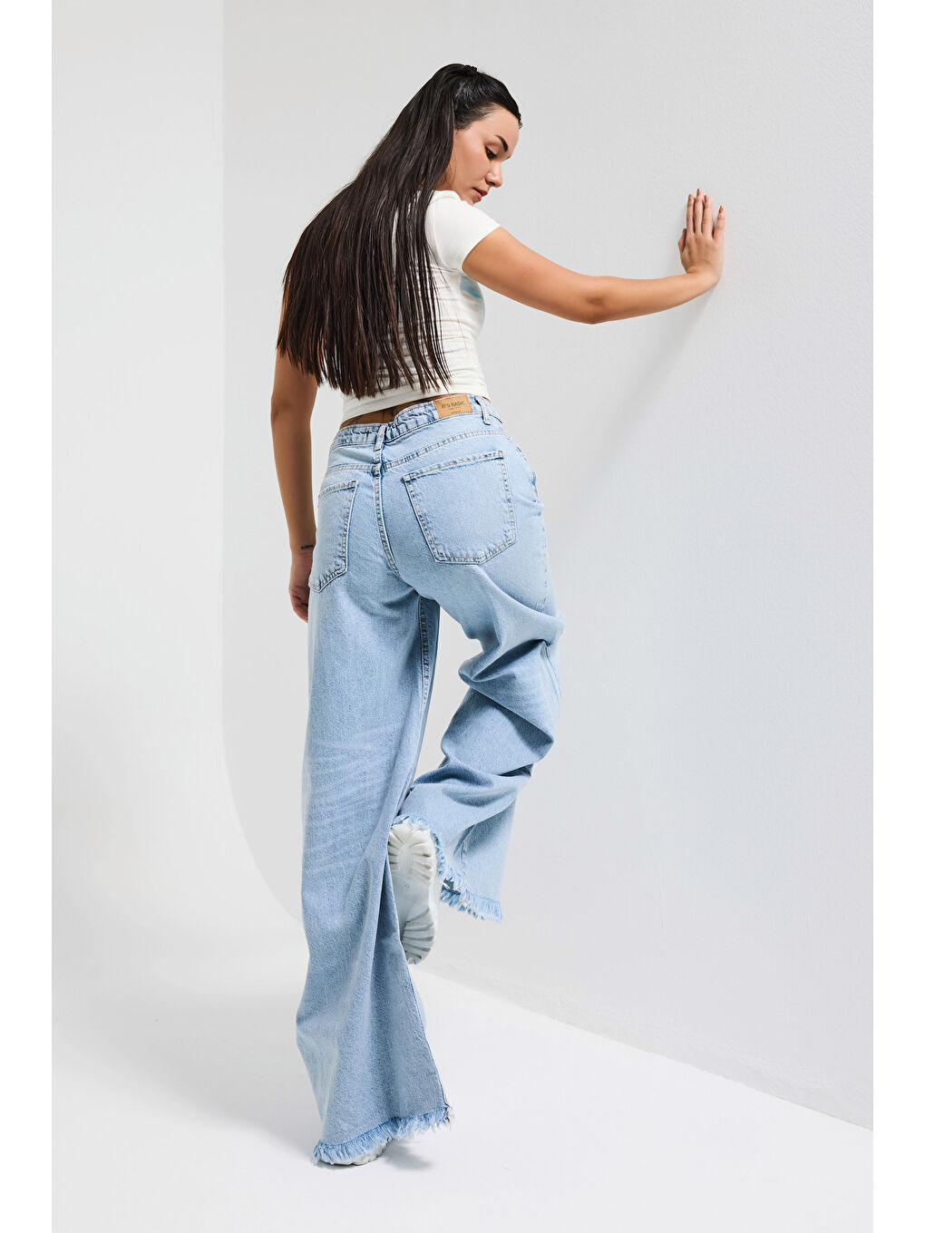 Mavi Kadın Ice 12s6-27 Palazzo Fit Bol Kesim %100 Pamuk Denim Jean-2