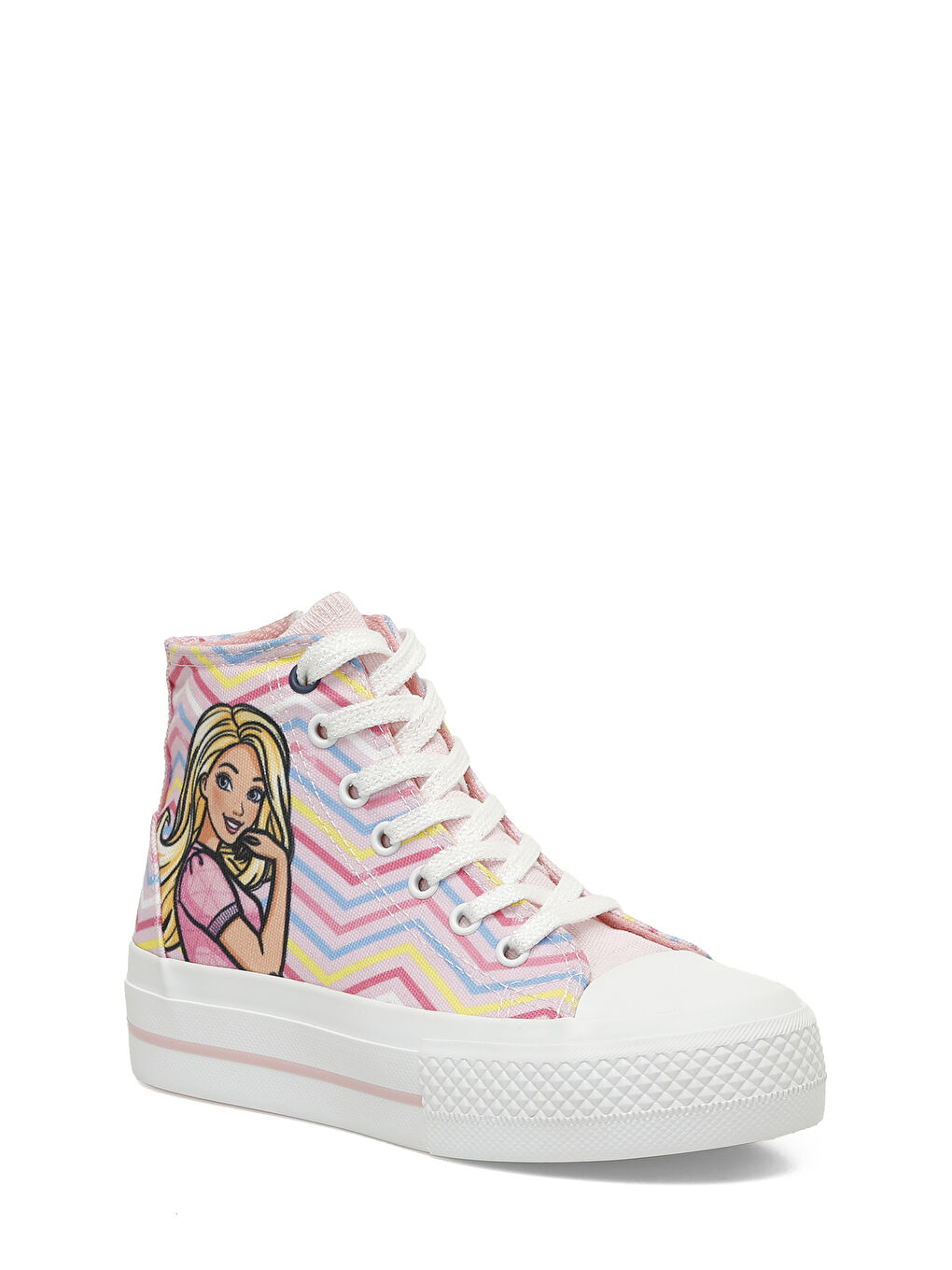 TANOS.F5FX Pembe Kız Çocuk High Sneaker-1