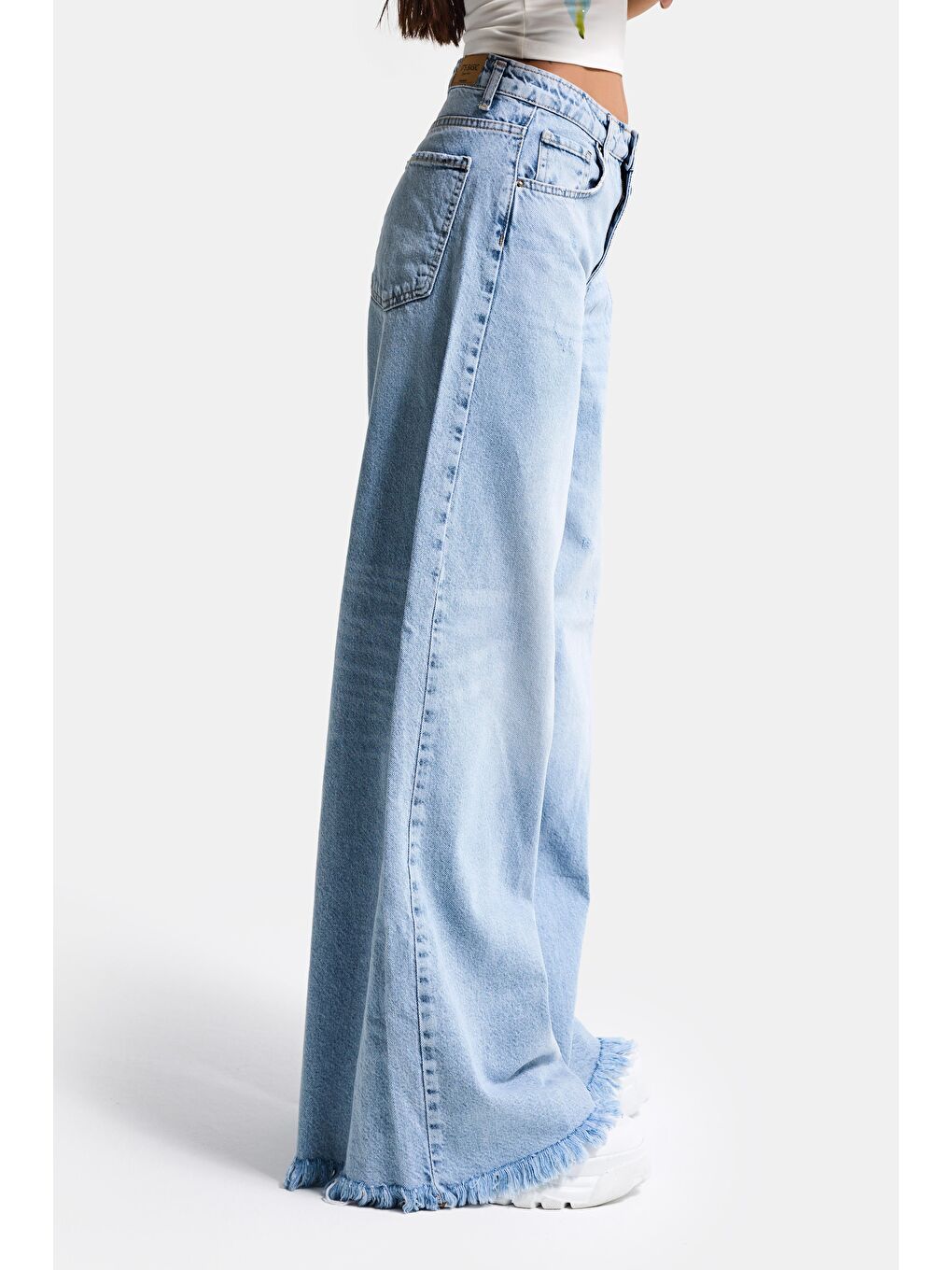 Mavi Kadın Ice 12s6-27 Palazzo Fit Bol Kesim %100 Pamuk Denim Jean-6