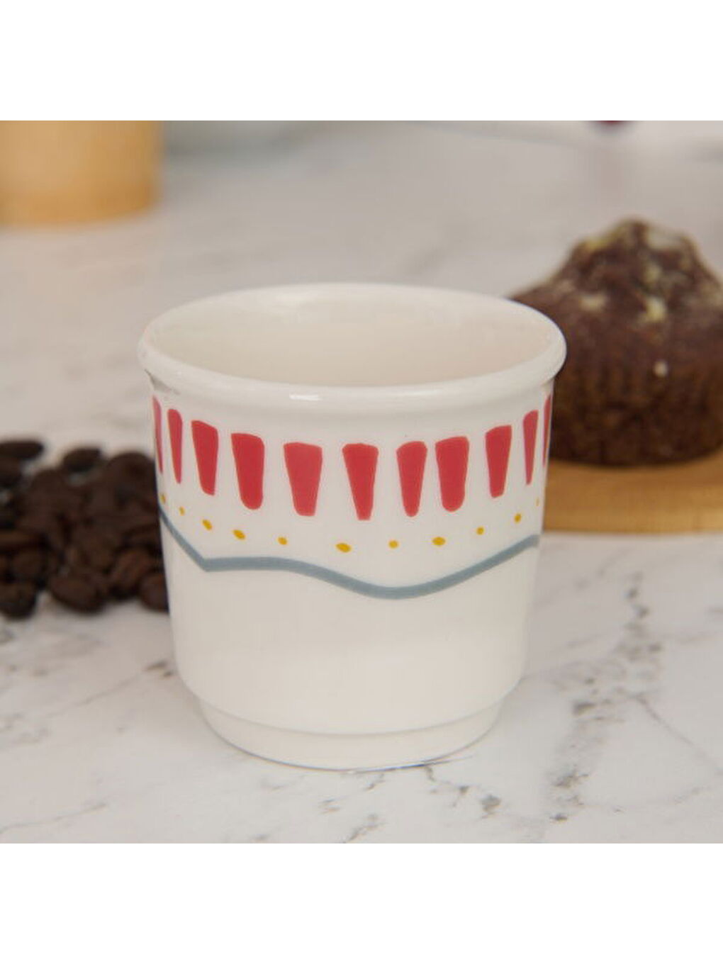 Karışık Kitchen Bon Appetit Espresso Fincanı - Renkli - 80 ml