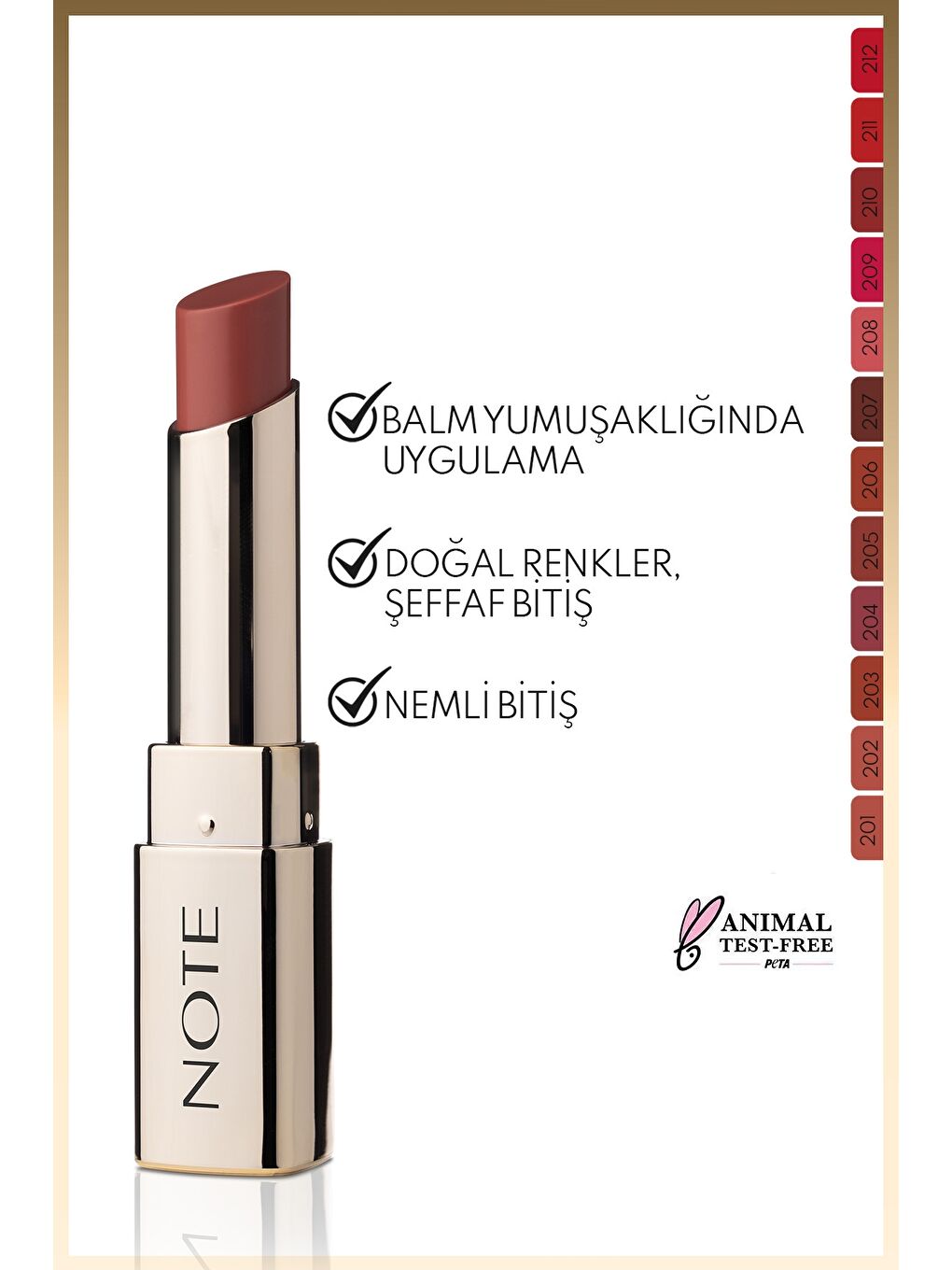 Iconic Sheer Lipstick Nemlendirici Parlak Ruj 203 Charming Nemlendirici Parlak Ruj - Nude-1