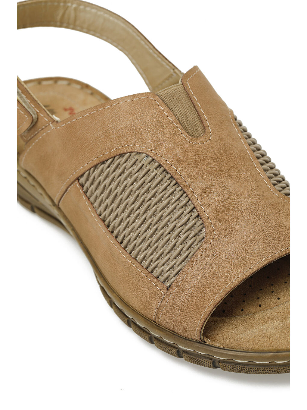 Kahverengi 166968.Z5FX Taba Kadın Düz Sandalet-6