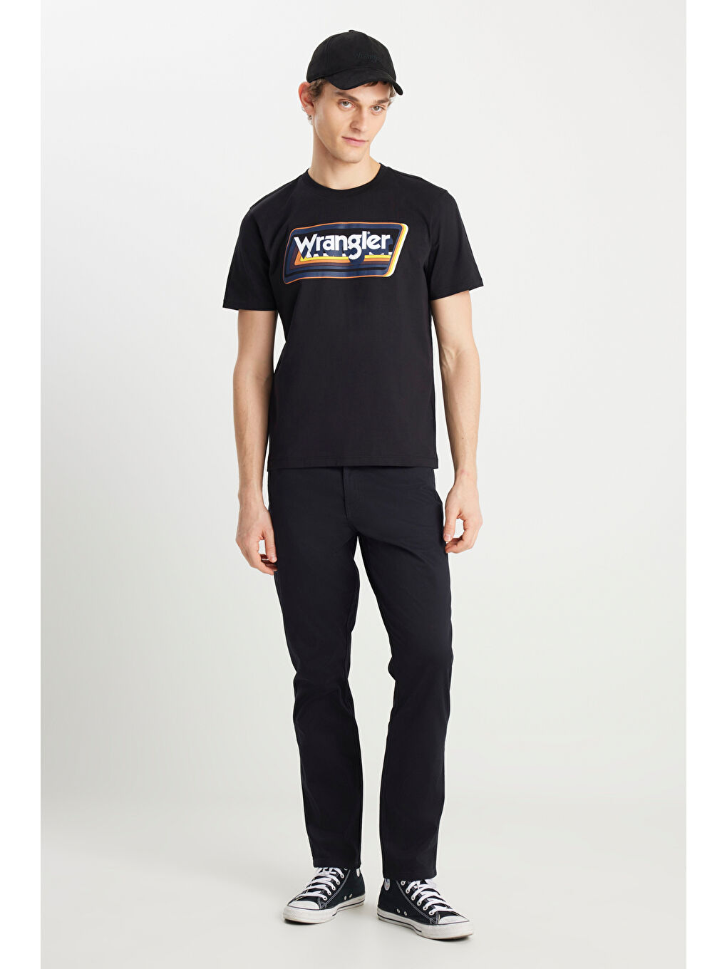 Regular Fit Normal Kesim Bisiklet Yaka %100 Pamuk Siyah Tişört-2