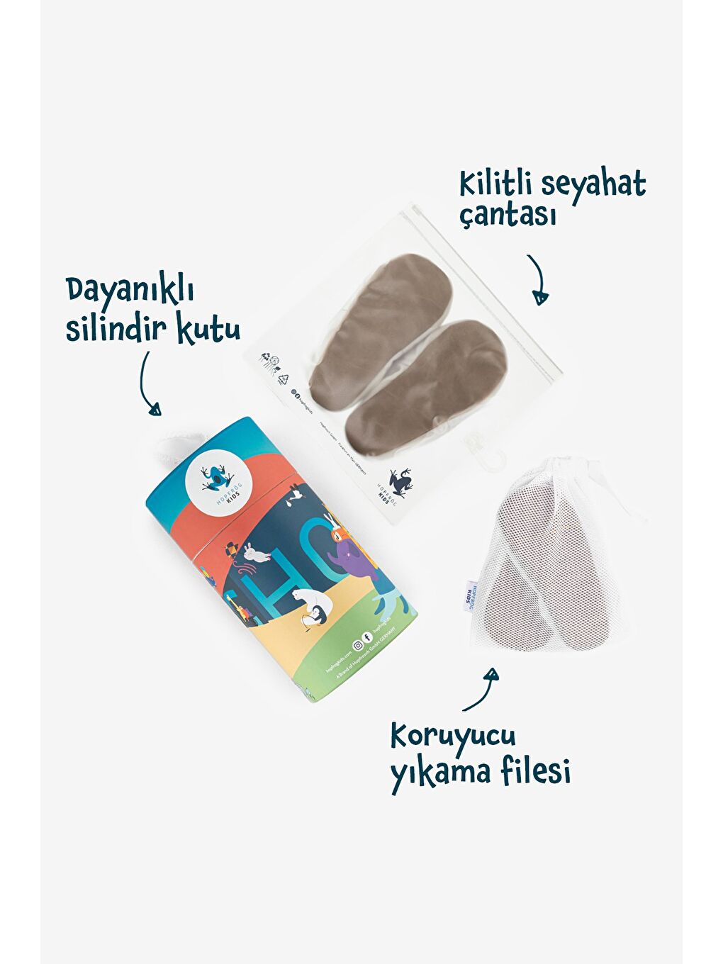 Hopfrög Furry Furry Bej Kürk Barefoot Patik - 8