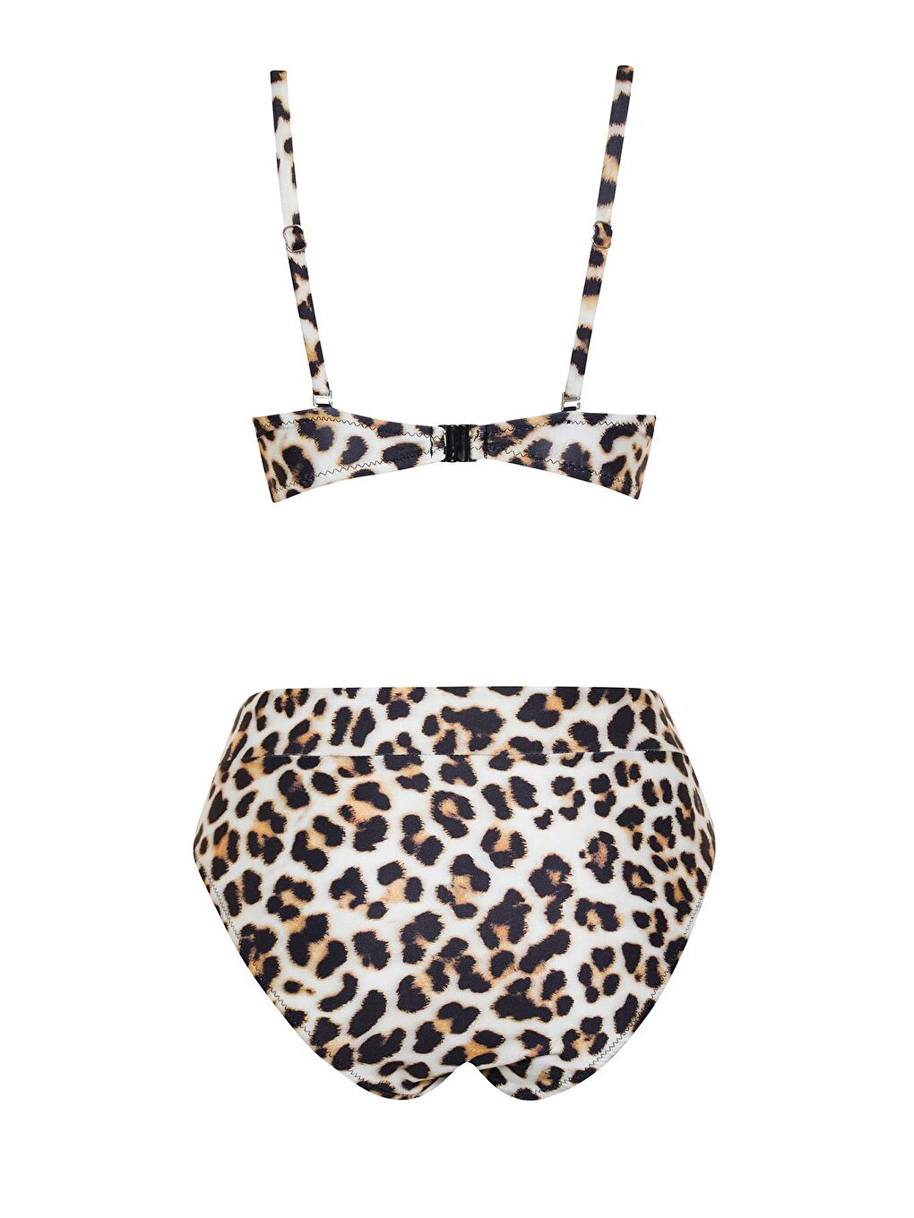 Karışık Dönmeli Yüksek Bel Bikini Takım-2