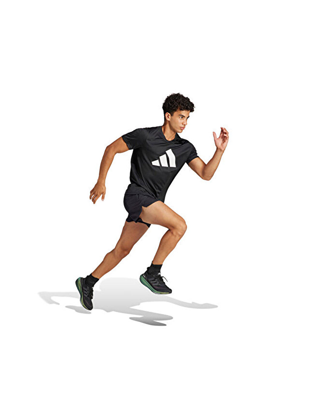 Run İt Tee Erkek Koşu Tişörtü Il7235 Siyah-8