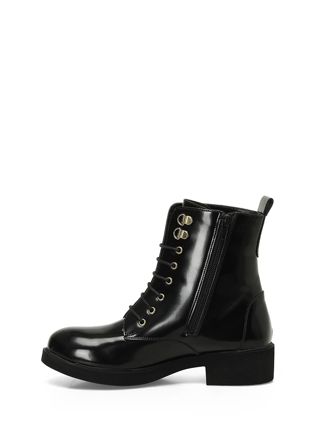 24K-595 4PR Siyah Kadın Düz Bot-2