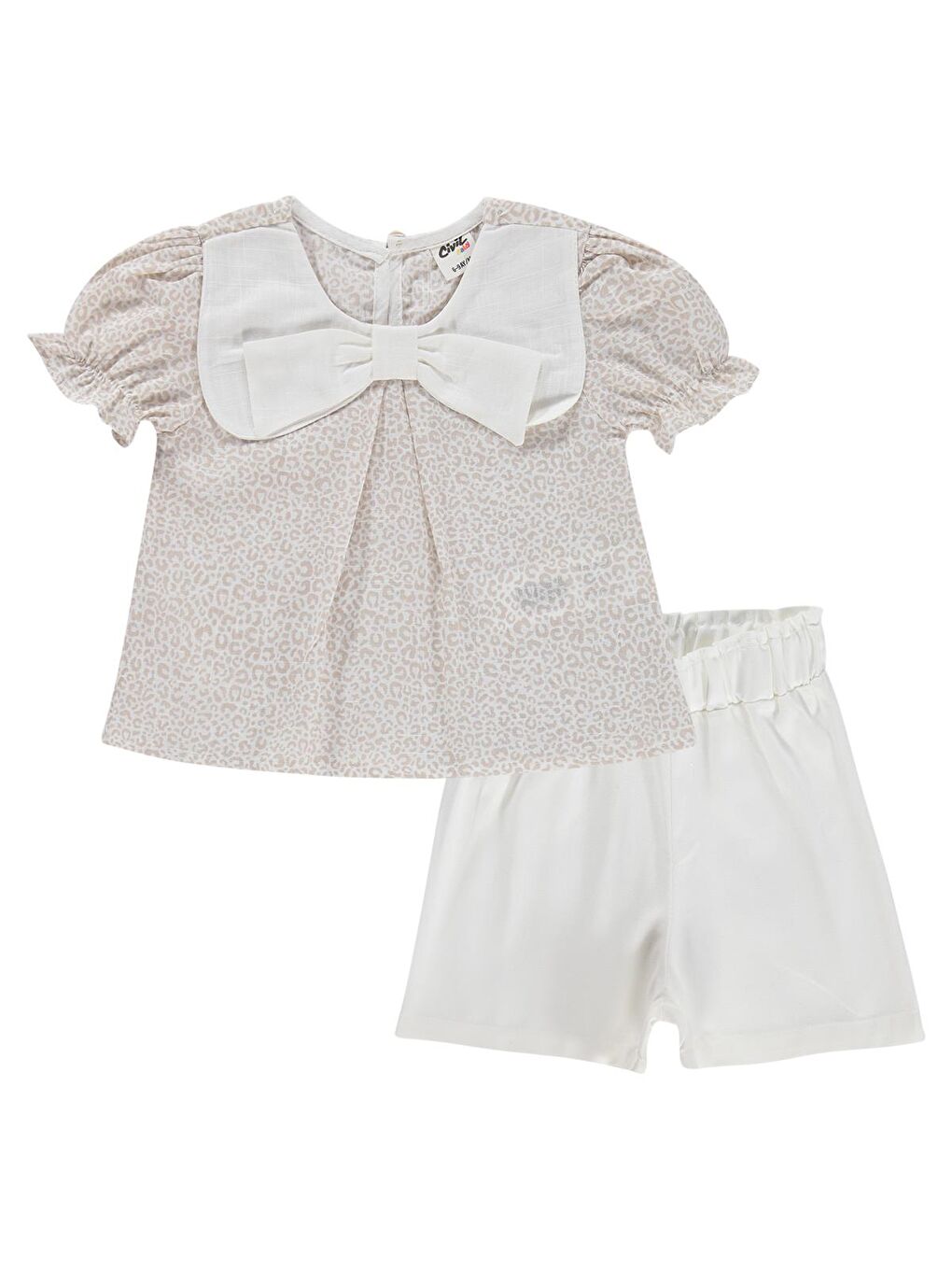 Baby Yaka Fiyonklu 6-18 Ay Takım - Kahverengi-1