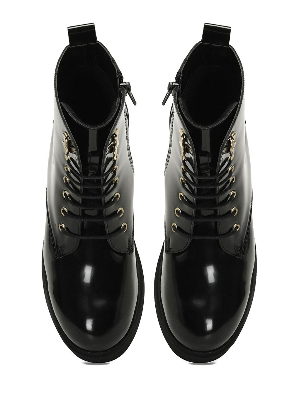 24K-595 4PR Siyah Kadın Düz Bot-3