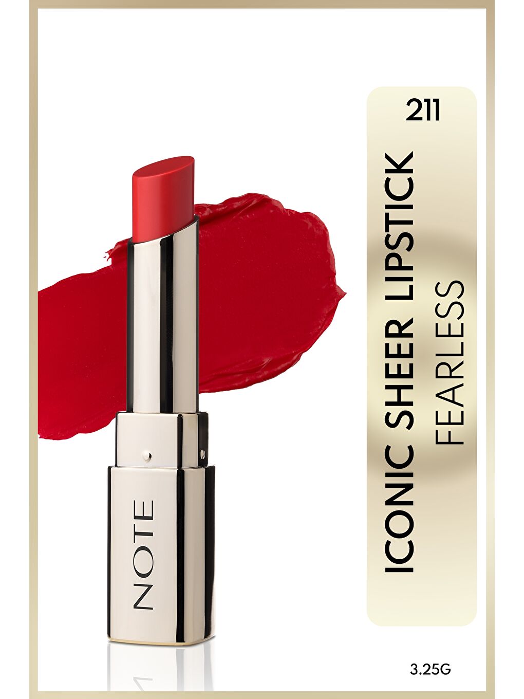 Iconic Sheer Lipstick Nemlendirici Parlak Ruj 211 Fearless Nemlendirici Parlak Ruj - Kırmızı