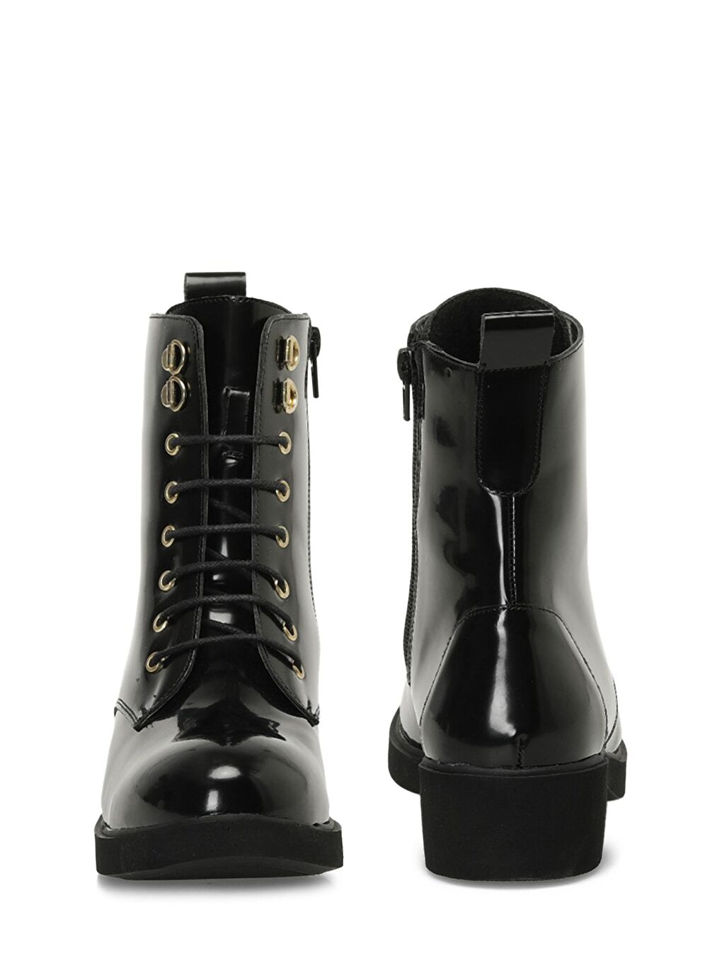 24K-595 4PR Siyah Kadın Düz Bot-4