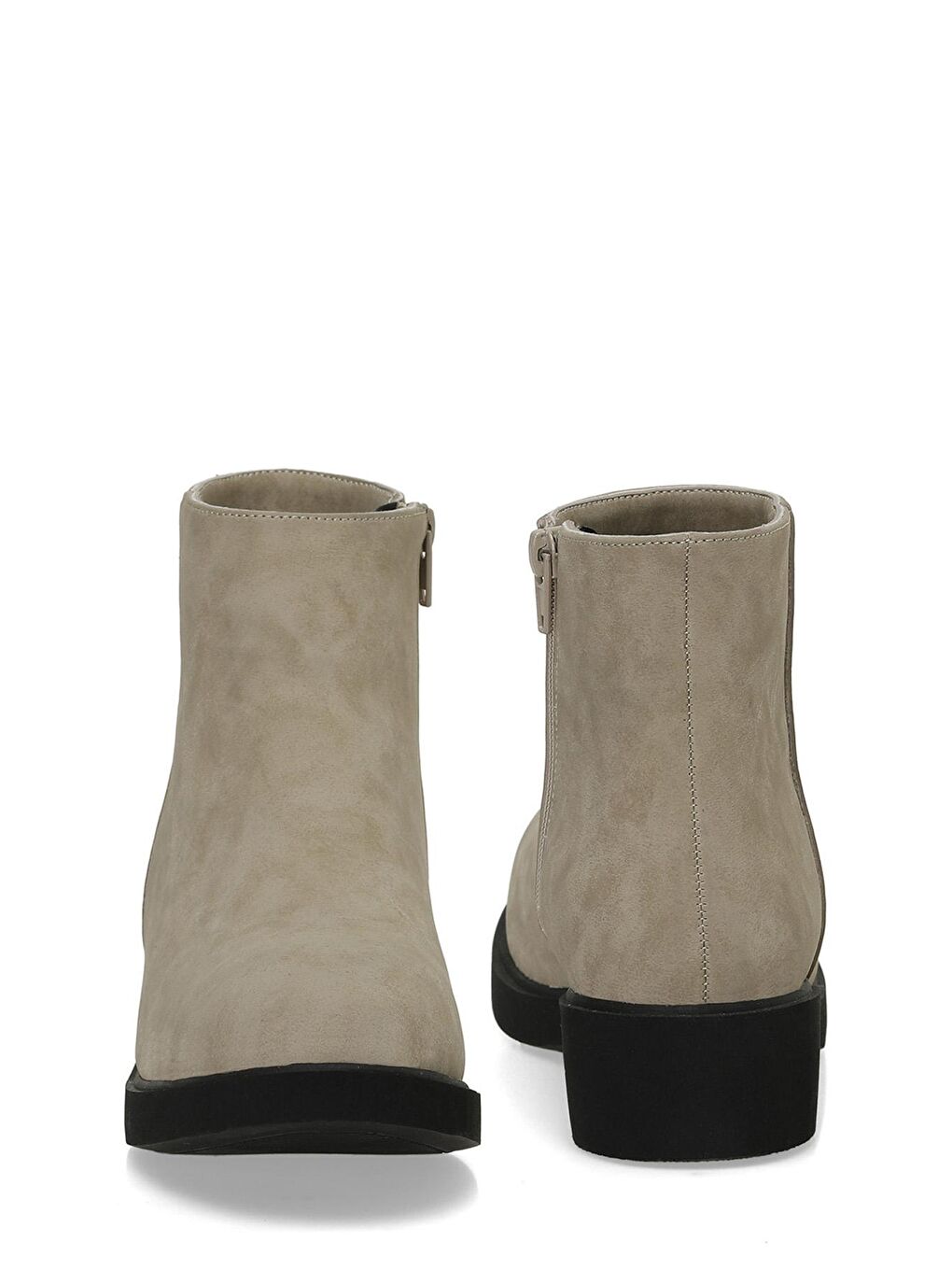 Bej 24K-593 4PR Vizon Kadın Düz Bot-4