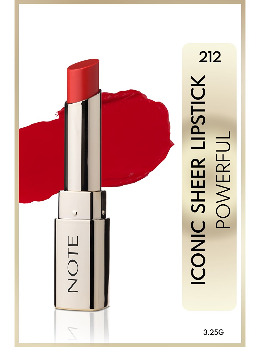 Iconic Sheer Lipstick Nemlendirici Parlak Ruj 212 Powerful Nemlendirici Parlak Ruj - Kırmızı