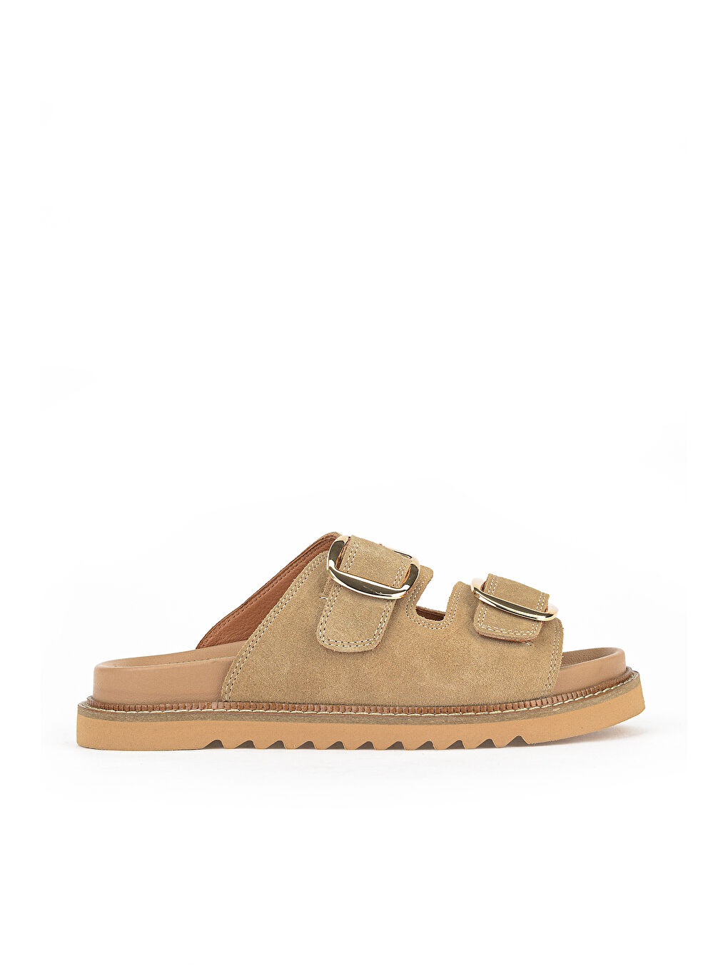 Kadın Hakiki Deri Terlik 1611050Z8526 Bej