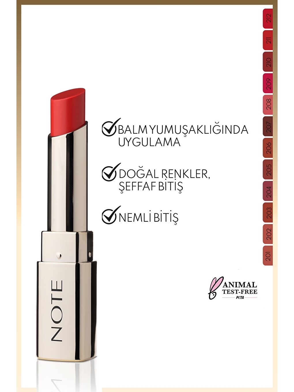 Iconic Sheer Lipstick Nemlendirici Parlak Ruj 212 Powerful Nemlendirici Parlak Ruj - Kırmızı-1