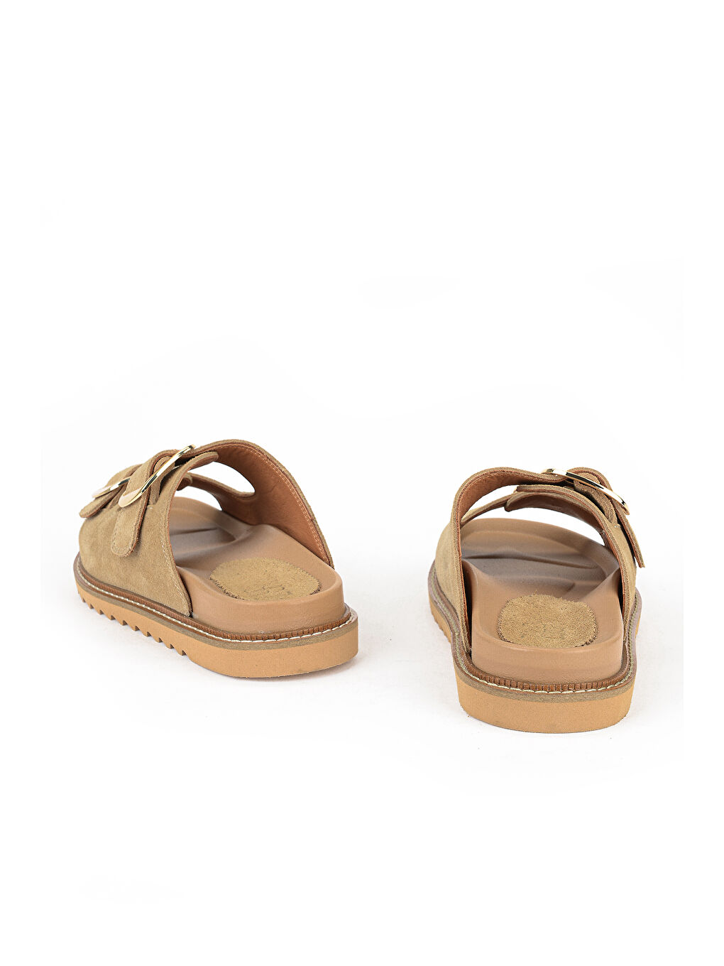 Kadın Hakiki Deri Terlik 1611050Z8526 Bej-2