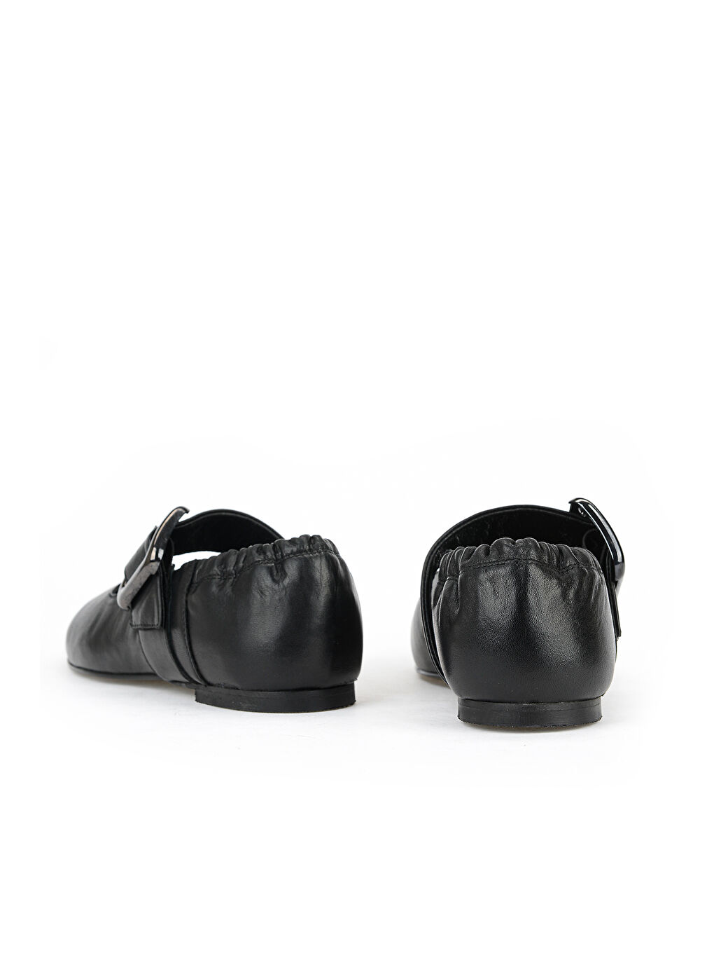 Kadın Hakiki Deri Babet 1611022Z2759 Siyah-2