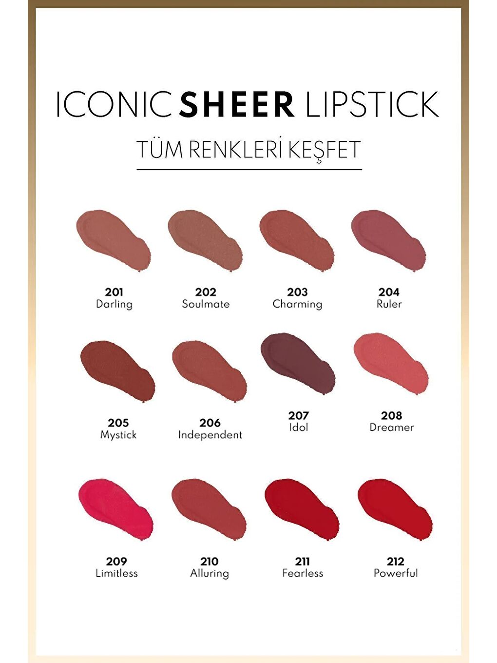 Iconic Sheer Lipstick Nemlendirici Parlak Ruj 211 Fearless Nemlendirici Parlak Ruj - Kırmızı-4
